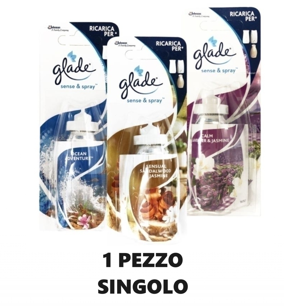 Glade Sense&Spray Ricarica Per Deodorante Elettrico Casa Fragranza: Lavanda  O Gelsomino O Sandalo